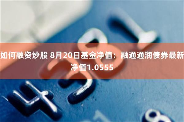 如何融资炒股 8月20日基金净值：融通通润债券最新净值1.0555