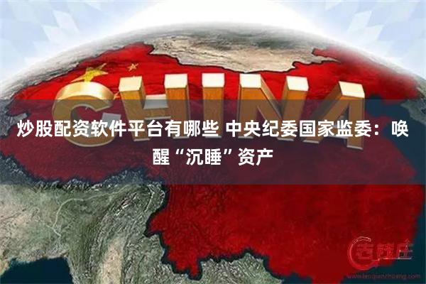 炒股配资软件平台有哪些 中央纪委国家监委：唤醒“沉睡”资产