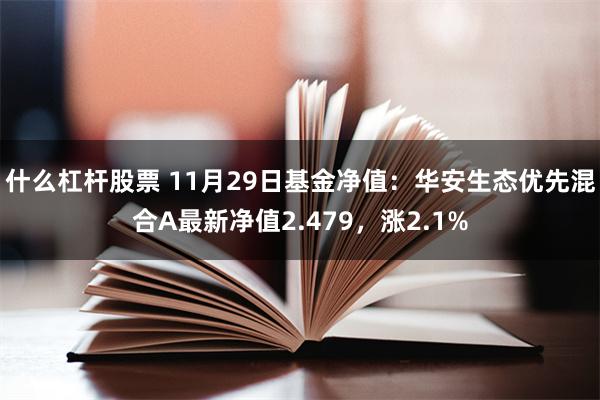 什么杠杆股票 11月29日基金净值：华安生态优先混合A最新净值2.479，涨2.1%