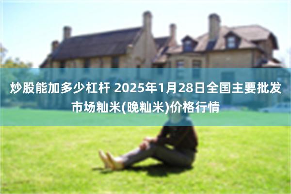 炒股能加多少杠杆 2025年1月28日全国主要批发市场籼米(晚籼米)价格行情