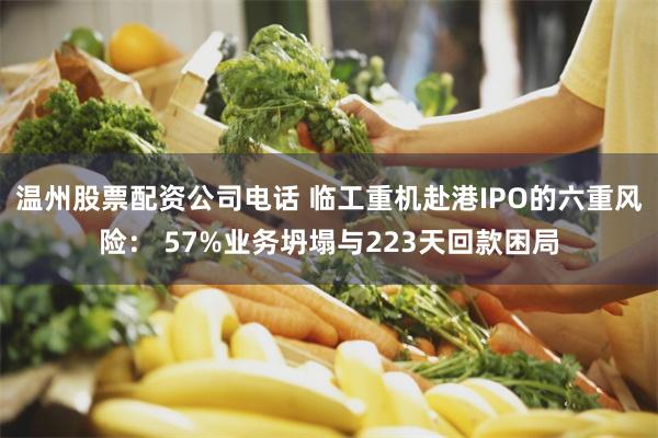 温州股票配资公司电话 临工重机赴港IPO的六重风险： 57%业务坍塌与223天回款困局